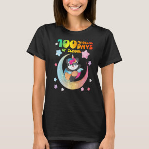 100 Magical Days of school Cute panda unicorn T-Shirt