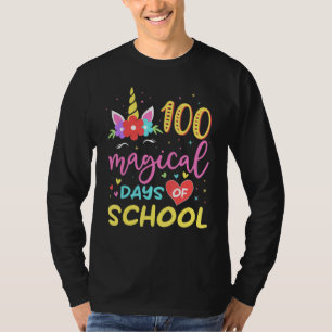 100 Magical Days Of School Cute Unicorn 100th Day T-Shirt