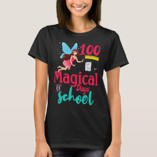 100 Magical Days Of School Fairy Teacher Studen Ki T-Shirt