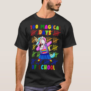 100 Magical Days Of School Unicorn 10 T-Shirt