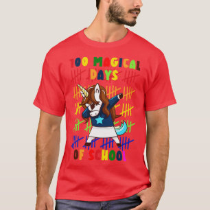 100 Magical Days Of School Unicorn 3 T-Shirt