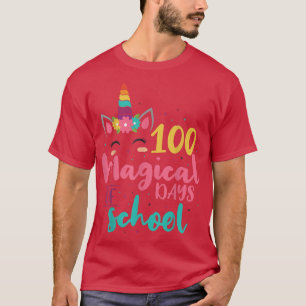 100 Magical Days of School Unicorn Gift Teacher St T-Shirt