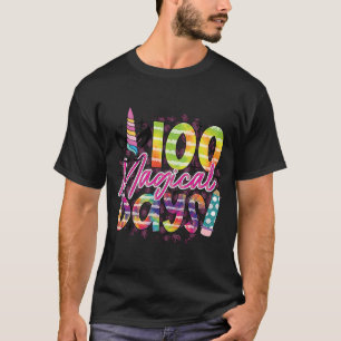 100 magical days of school unicorn student teacher T-Shirt