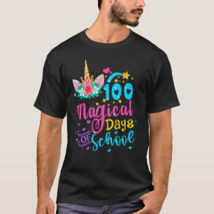 100 Magical Days Of School Unicorn Teacher 100 Day T-Shirt