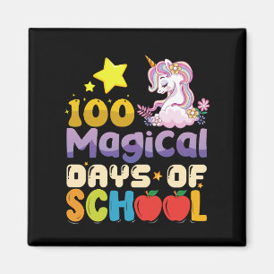 100 Magical Days Of School Unicorn Teacher Magnet