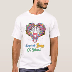 100 Magical Days Of School Unicorn Teacher Or Stud T-Shirt