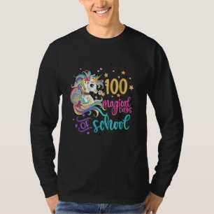 100 Magical Days Of School Unicorn Teacher Studen T-Shirt