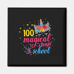100 Magical Days Unicorn Kids Costume 100th Day Of Magnet