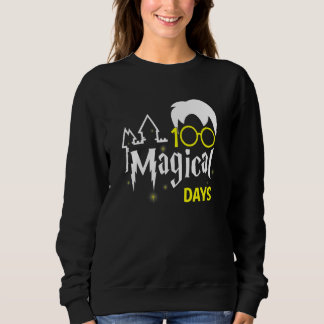 100 Magical Days Wizard 100th Days Of School Teac Sweatshirt