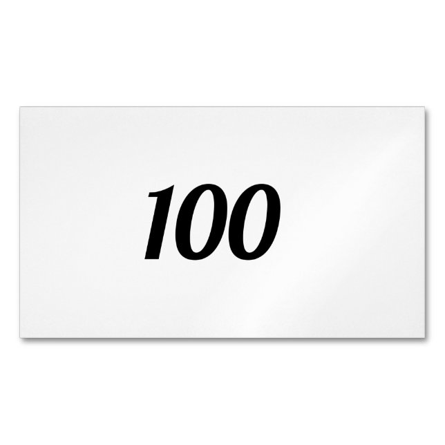100 MAGNETIC BUSINESS CARD (Front)