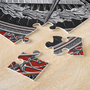 [100] Master Mason - Silver Square & Compasses Jigsaw Puzzle