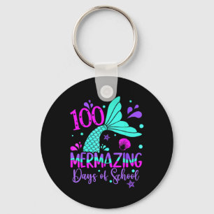100 Mermazing Days Mermaid 100th Day Of School Gir Key Ring