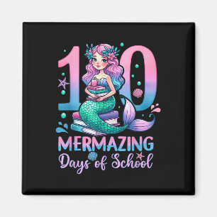 100 Mermazing Days Of School Mermaid 100th Day Of  Magnet