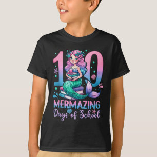 100 Mermazing Days Of School Mermaid 100th Day Of T-Shirt