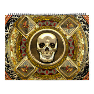 [100] Mictlantecuhtli – Aztec God of Death Calendar