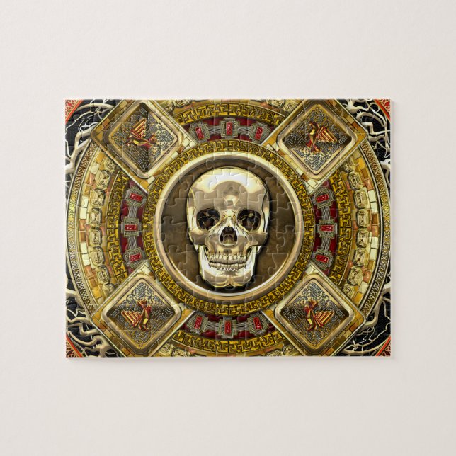 [100] Mictlantecuhtli – Aztec God of Death Jigsaw Puzzle (Horizontal)