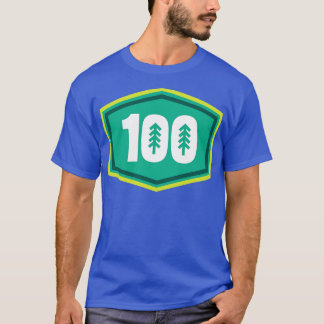 100 Mile Trail and Ultra Running Trees T-Shirt