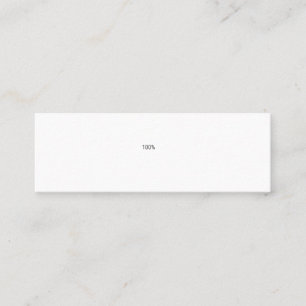 100% MINI BUSINESS CARD