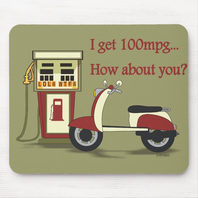 100 mpg?Mousepad Mouse Pad (Front)