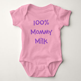 100% Mummy Milk Baby Bodysuit