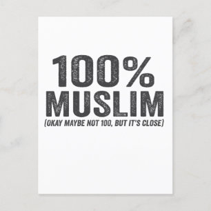 100 Muslim Oky Maybe Not 100 Funny Ramadan Eid  Announcement Postcard