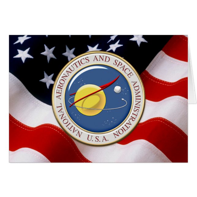 [100] NASA Emblem [3D] (Front Horizontal)