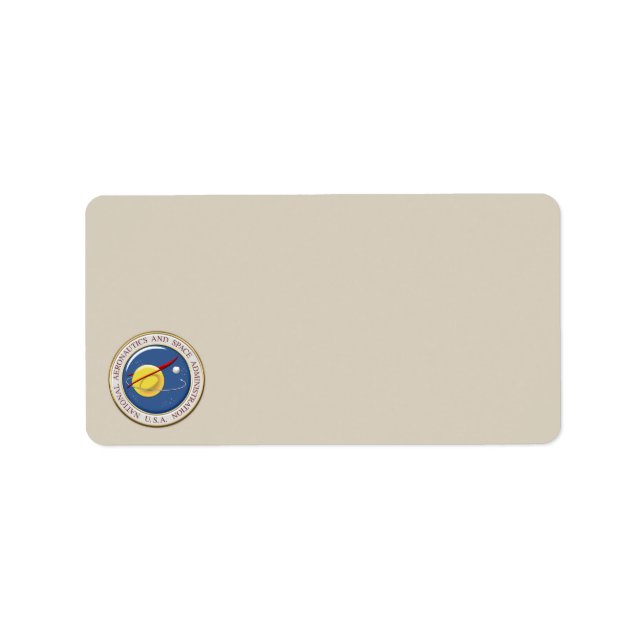 [100] NASA Emblem [3D] Label (Front)