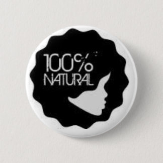 100% Natural 6 Cm Round Badge
