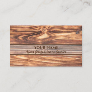 100% natural Bio Wood Species Business card