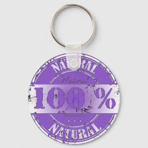 100% Natural Keychain