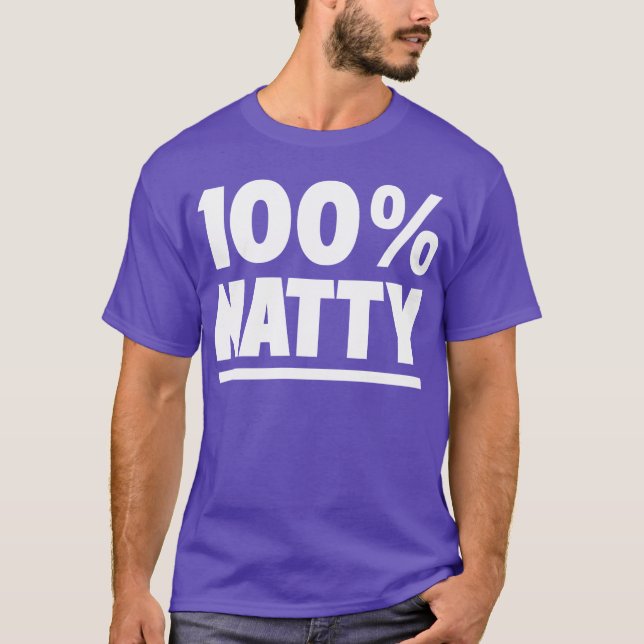 100% Natural Natty Bodybuilding Fitness Gym Tee (Front)