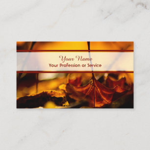 100% natural organic colourful forest style business card