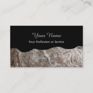 100% natural organic wooden style business card