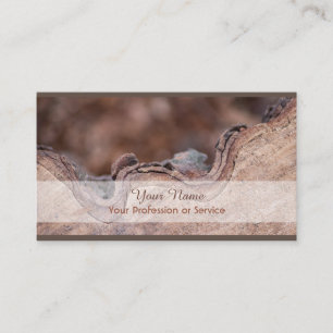 100% natural organic wooden style business card