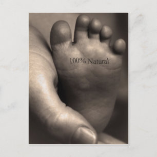 100% Natural Postcard