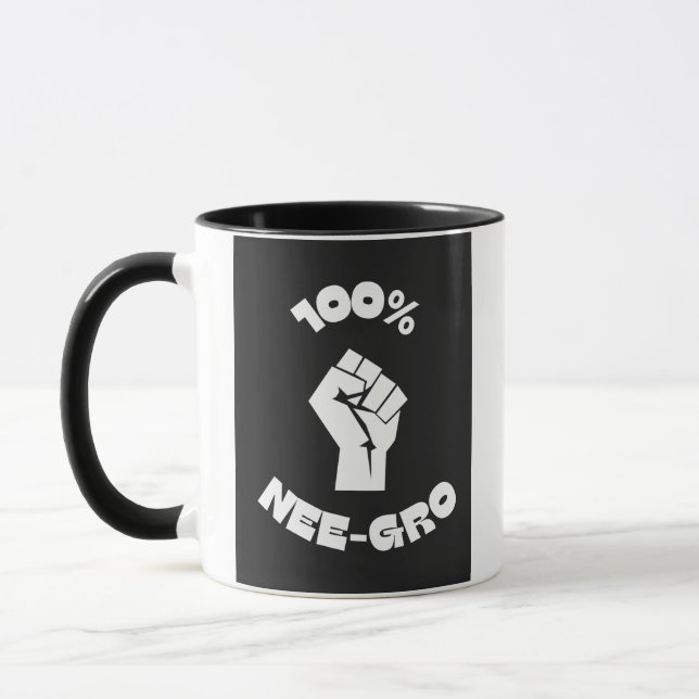100% Nee-Gro 3 wt 11oz Mug (Left)
