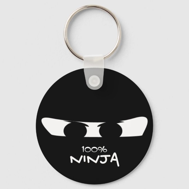 100% NINJA Keychain (Front)