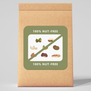 100% nut-free Sticker