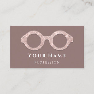 100 Optician Smoky Rose Eye Care Optic Glasses Business Card