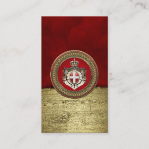 [100] Order of Malta - SMOM Coat of Arms Business Card