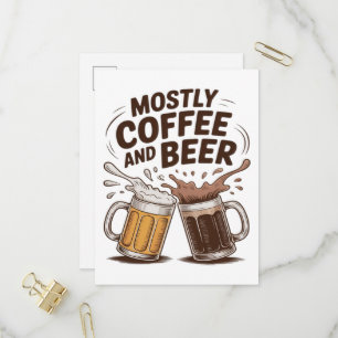 100% Organic Dad Invitation Postcard