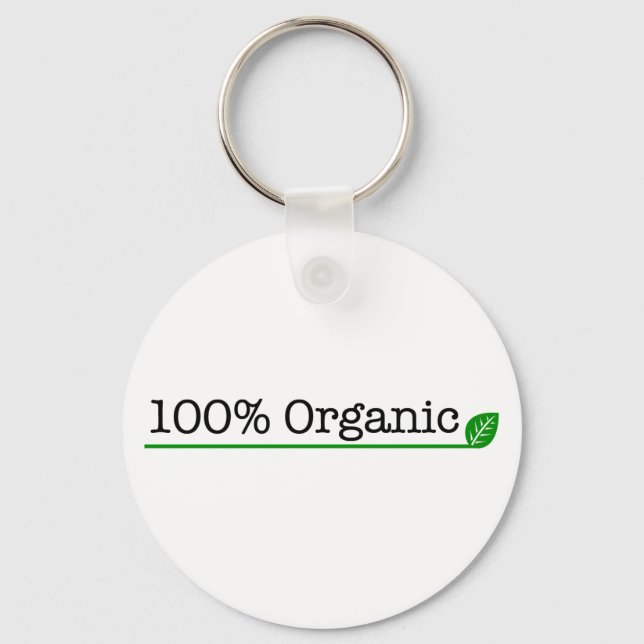 100% Organic Key Ring (Front)
