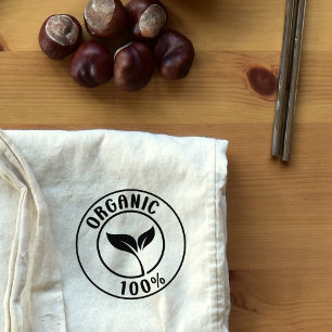 100% Organic, Natural, Eco Friendly  Rubber Stamp