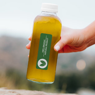 100% Organic, Natural Product Label Sticker