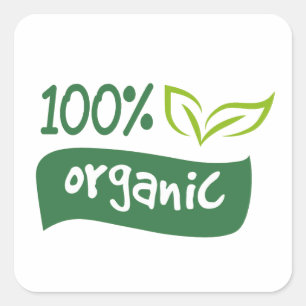100% Organic Product Label
