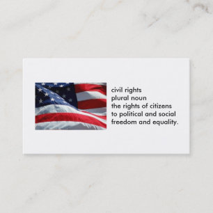 100-pack No on Prop 8 Civil Rights business cards
