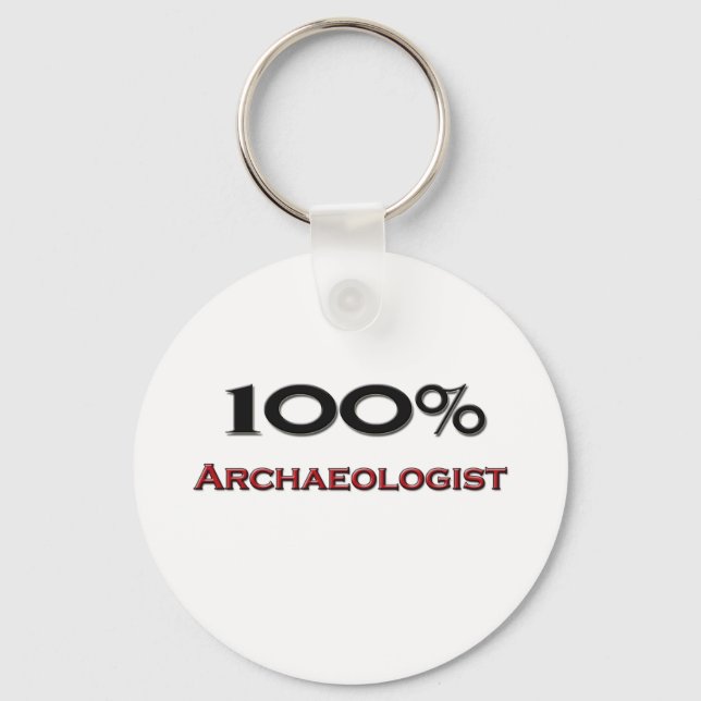 100 Percent Archaeologist Key Ring (Front)