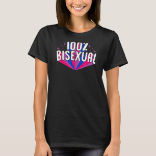 100 Percent Bisexual Pride Aesthetic Style Bi Stuf T-Shirt