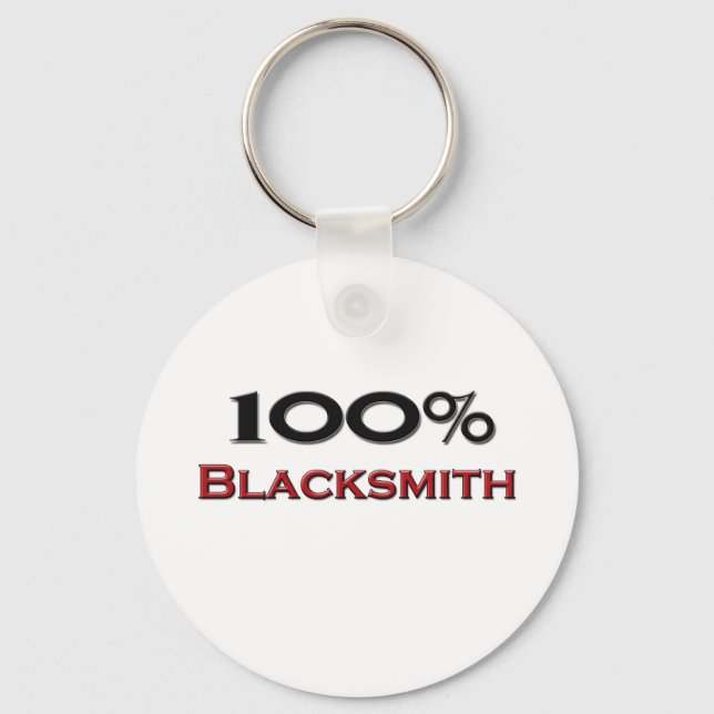 100 Percent Blacksmith Key Ring (Front)