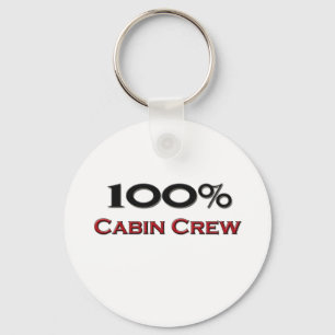 100 Percent Cabin Crew Key Ring